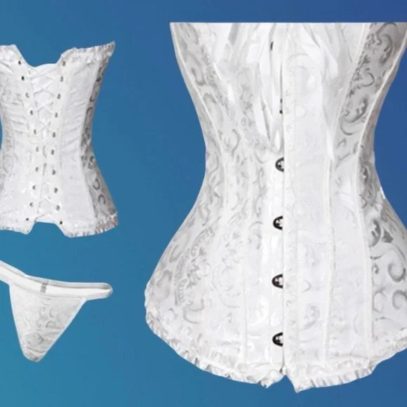 Beautiful White Corset - Picture 4 of 5